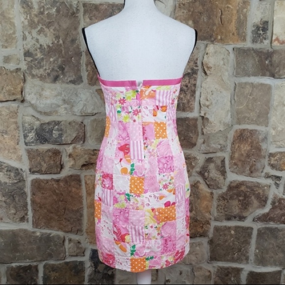 Lilly Pulitzer Sewn Patchwork Kelly Dress SZ.0 - Picture 6 of 11